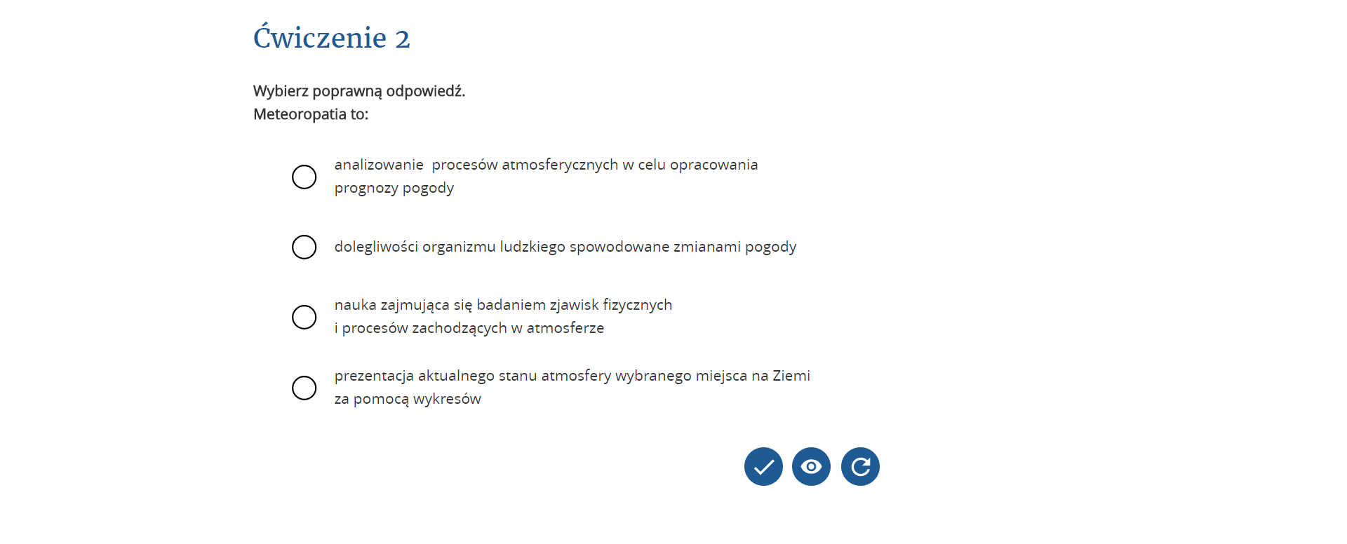 Alternatywa statyczna dla interaktywnego ćwiczenia multimedialnego