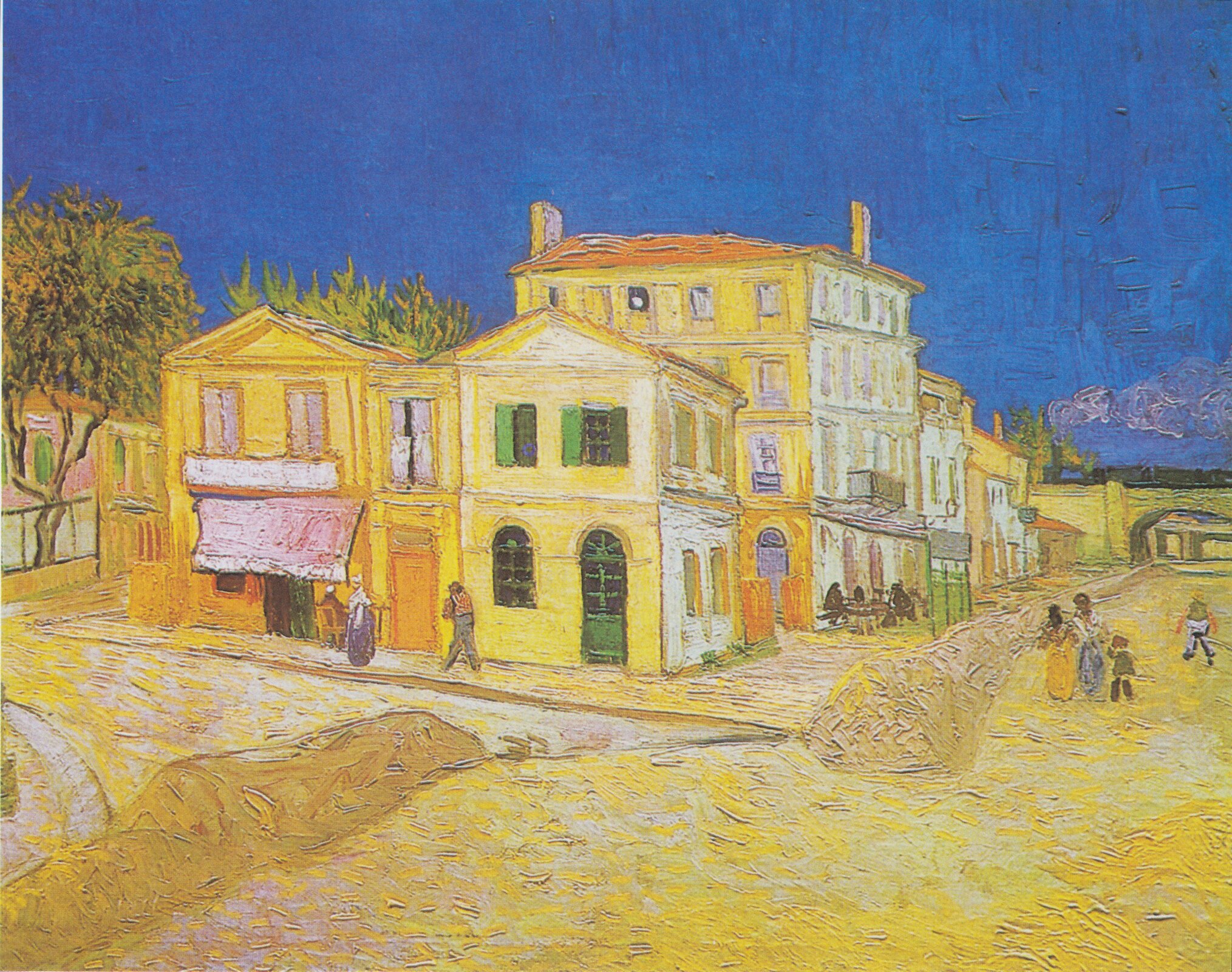 Dom Vincenta w Arles (Żółty dom) Źródło: Vincent van Gogh, Dom Vincenta w Arles (Żółty dom), 1888, olej na płótnie, Van Gogh Museum, Amsterdam, domena publiczna.