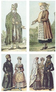 Stroje Żydów z Polski w XVII i XVIII w. Stroje Żydów z Polski w XVII i XVIII w. Źródło: domena publiczna.