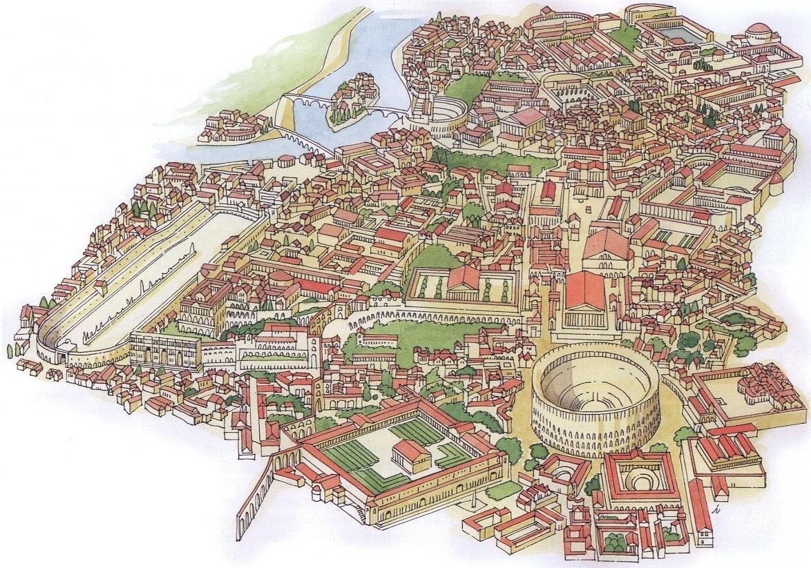 Mapa starożytnego Rzymu Mapa starożytnego Rzymu Źródło: Woeterman 94, licencja: CC BY-SA 3.0.