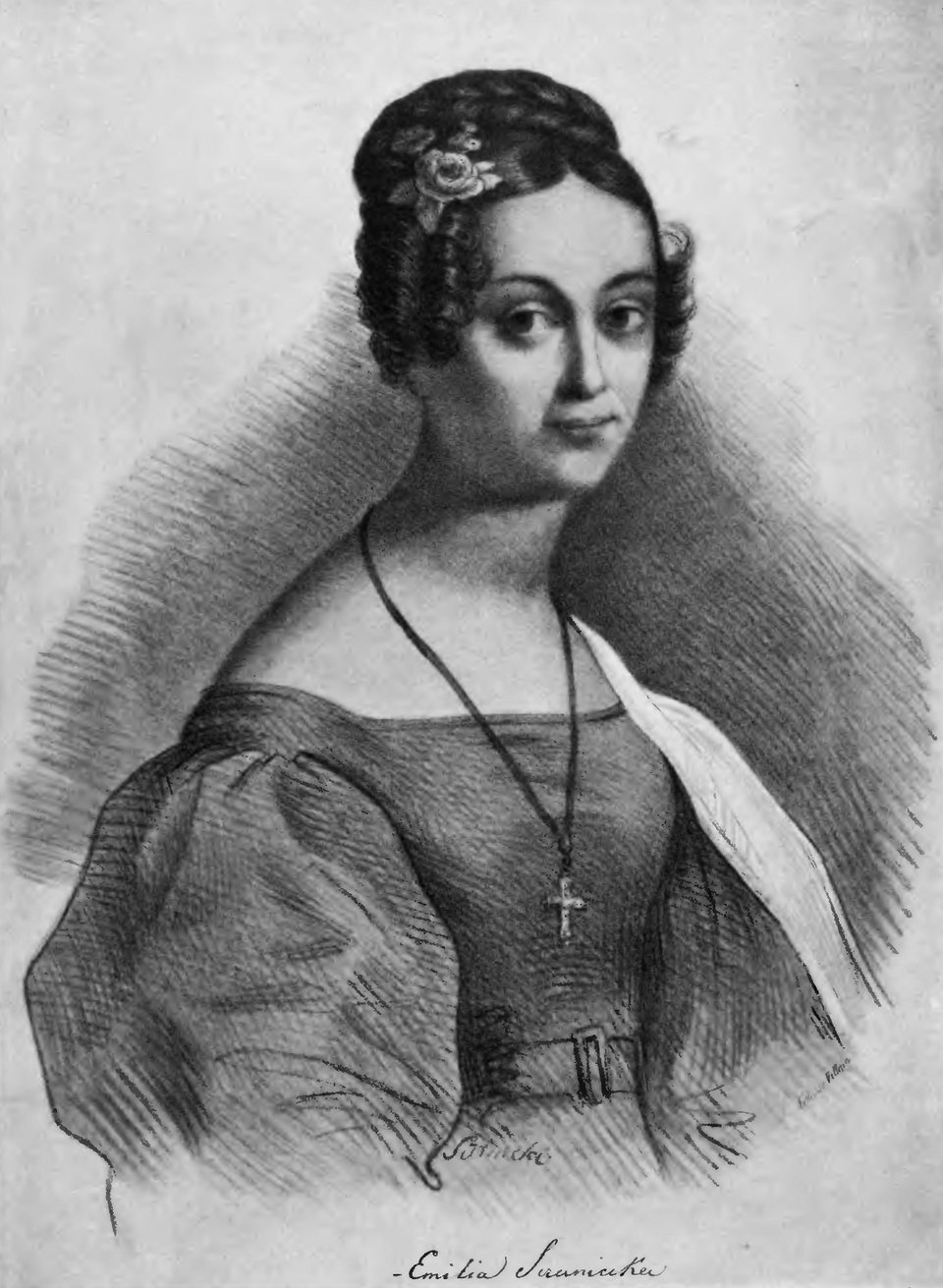 Emilia Sczaniecka Źródło: François Le Villain, Emilia Sczaniecka, XIX wiek, domena publiczna.