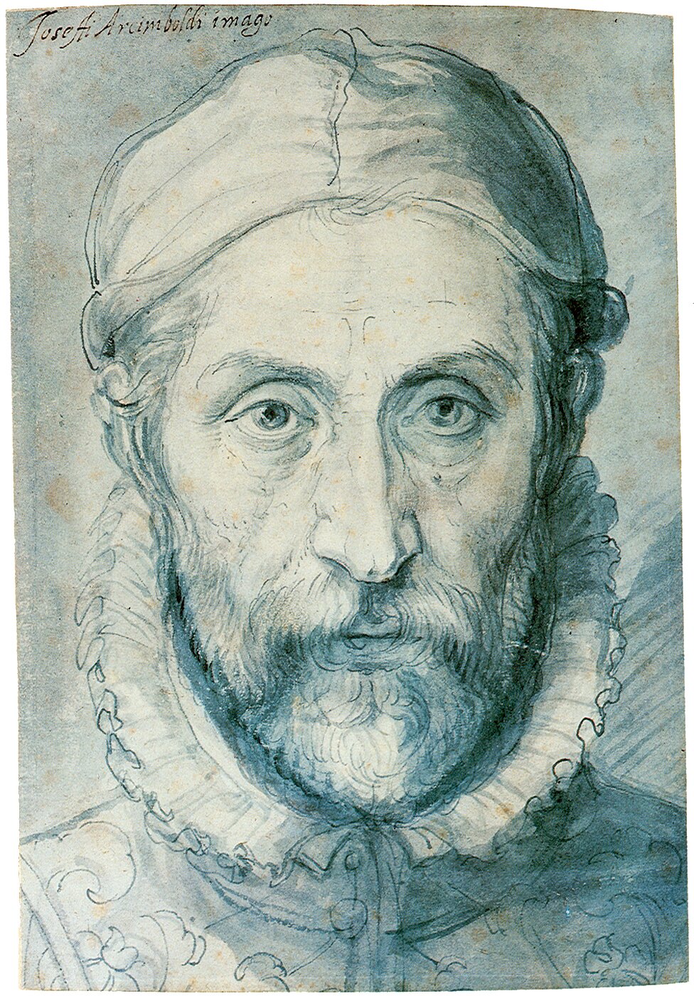 Autoportret Źródło: Giuseppe Arcimboldo, Autoportret, XVI wiek, Galeria Narodowa w Pradze, domena publiczna.