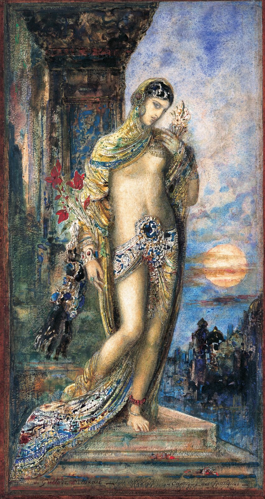 Pieśń nad Pieśniami Źródło: Gustave Moreau, Pieśń nad Pieśniami, 1893, akwarela na papierze, Ohara Museum of Art, Kurashiki, domena publiczna.