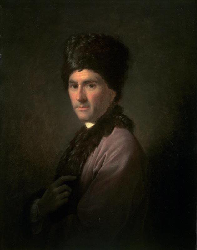 J.J. Rousseau w stroju ormiańskim Portret J.J. Rousseau w stroju ormiańskim, który francuski myśliciel zaczął nosić na emigracji w obawie przed rozpoznaniem. Obraz z 1766 r. Allana Ramsaya namalowany podczas pobytu w Anglii. Źródło: Allan Ramsay, J.J. Rousseau w stroju ormiańskim, 1766, domena publiczna.