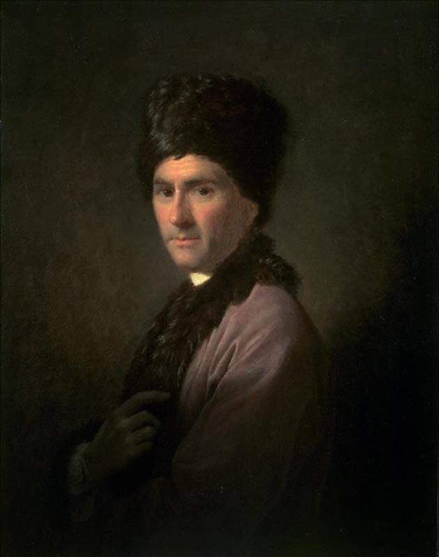 J.J. Rousseau w stroju ormiańskim Portret J.J. Rousseau w stroju ormiańskim, który francuski myśliciel zaczął nosić na emigracji w obawie przed rozpoznaniem. Obraz z 1766 r. Allana Ramsaya namalowany podczas pobytu w Anglii. Źródło: Allan Ramsay, J.J. Rousseau w stroju ormiańskim, 1766, domena publiczna.