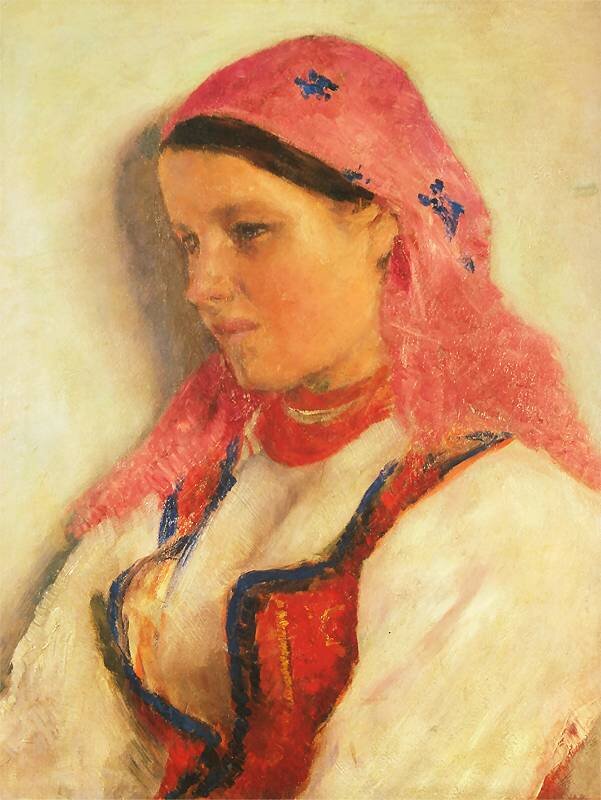 Dziewczyna z Bronowic Źródło: Aleksander Gierymski, Dziewczyna z Bronowic, 1893–1894, olej na płótnie , Muzeum Narodowe w Krakowie, domena publiczna.
