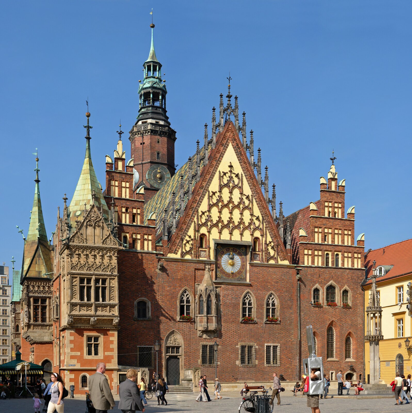 Wrocławski Ratusz, elewacja wschodnia