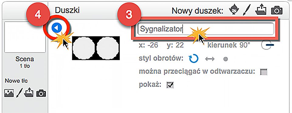 Krok 2 instrukcji: Jak zmienić nazwę duszka i kostiumu