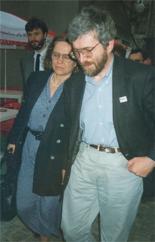 Stanisław Barańczak z żoną Anną Stanisław Barańczak z żoną Anną Źródło: Mariusz Kubik, 1995, licencja: CC BY-SA 2.5.