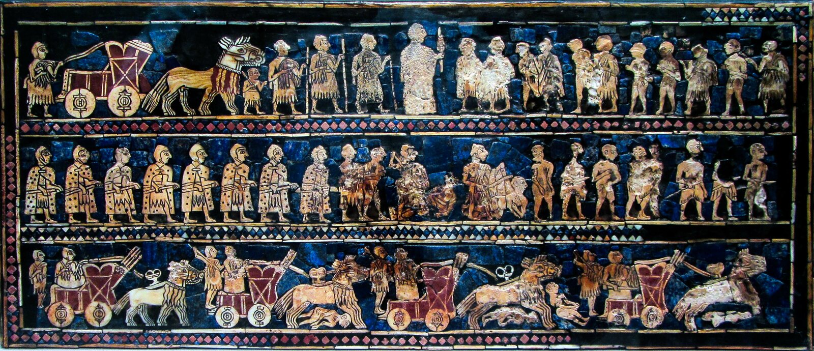 Sztandar z Ur, strona wojenna Sztandar z Ur, strona wojenna Źródło: LeastCommonAncestor, Wikimedia Commons, licencja: CC BY-SA 3.0.
