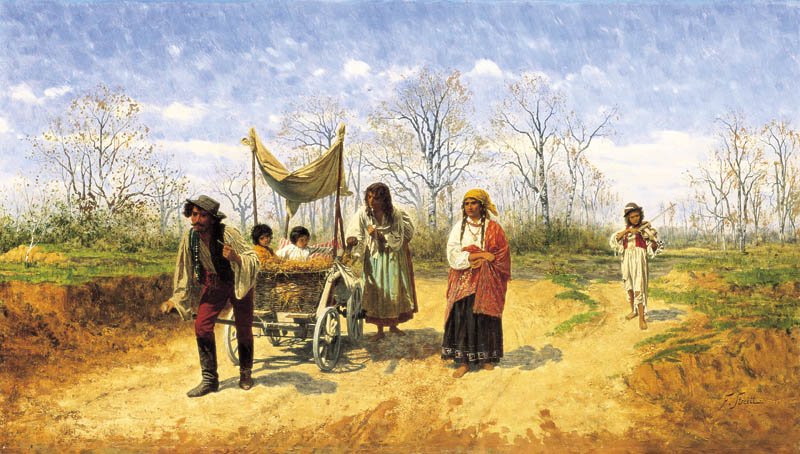 Okładka - Pieśń cygańska Źródło: Franciszek Streitt, domena publiczna.