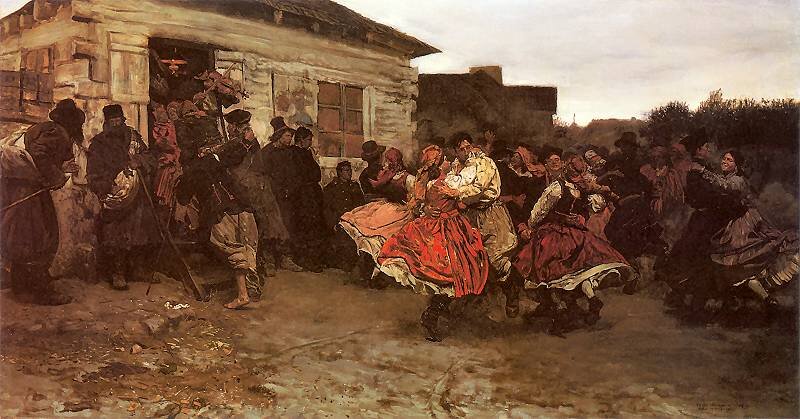 Oberek Źródło: Józef Chełmoński, Oberek, 1878, olej na płótnie, kolekcja prywatna.