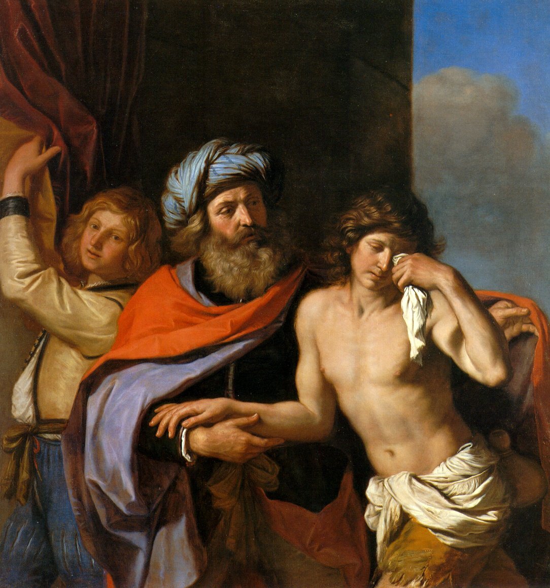 Powrót syna marnotrawnego Źródło: Guercino (Giovanni Francesco Barbieri), Powrót syna marnotrawnego, 1654–1655, olej na płótnie, Timken Museum of Art, San Diego, domena publiczna.