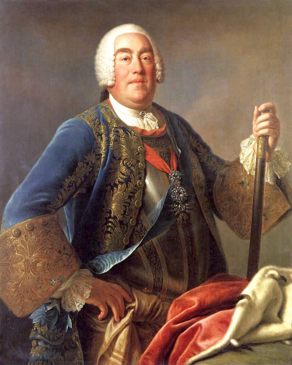 Portret Augusta III króla Polski. Portret Augusta III króla Polski. Źródło: Pietro Rotari, 1755, Gemäldegalerie Alte Meister, domena publiczna.