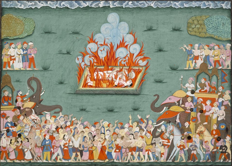 Sati Ramabai, żony Madhavrao Peshwa (panował 1761-1772) Źródło: Sati Ramabai, żony Madhavrao Peshwa (panował 1761-1772), domena publiczna.