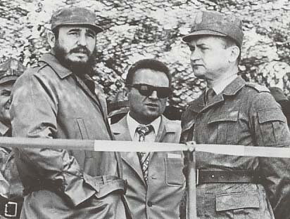 Wojciech Jaruzelski i Fidel Castro