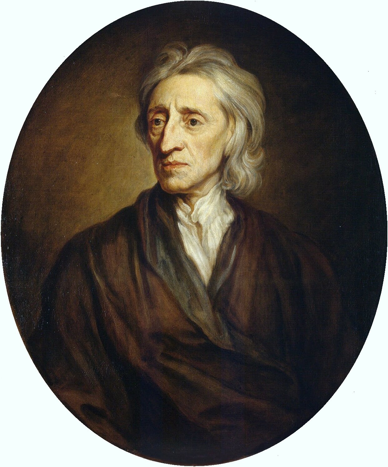 Portret Johna Locke’a Źródło: Godfrey Kneller, Portret Johna Locke’a, 1697, olej na płótnie, Ermitaż , domena publiczna.