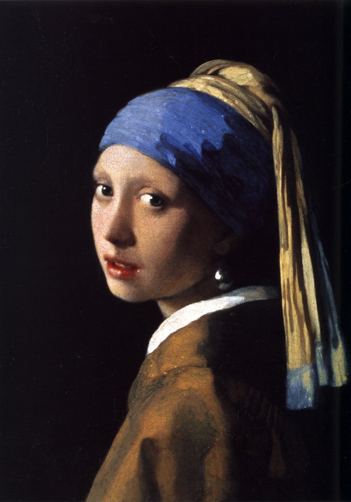Dziewczyna z perłą Źródło: Jan Vermeer, Dziewczyna z perłą, ok. 1665, olej na płótnie, Royal Picture Gallery Mauritshuis, Holandia, domena publiczna.