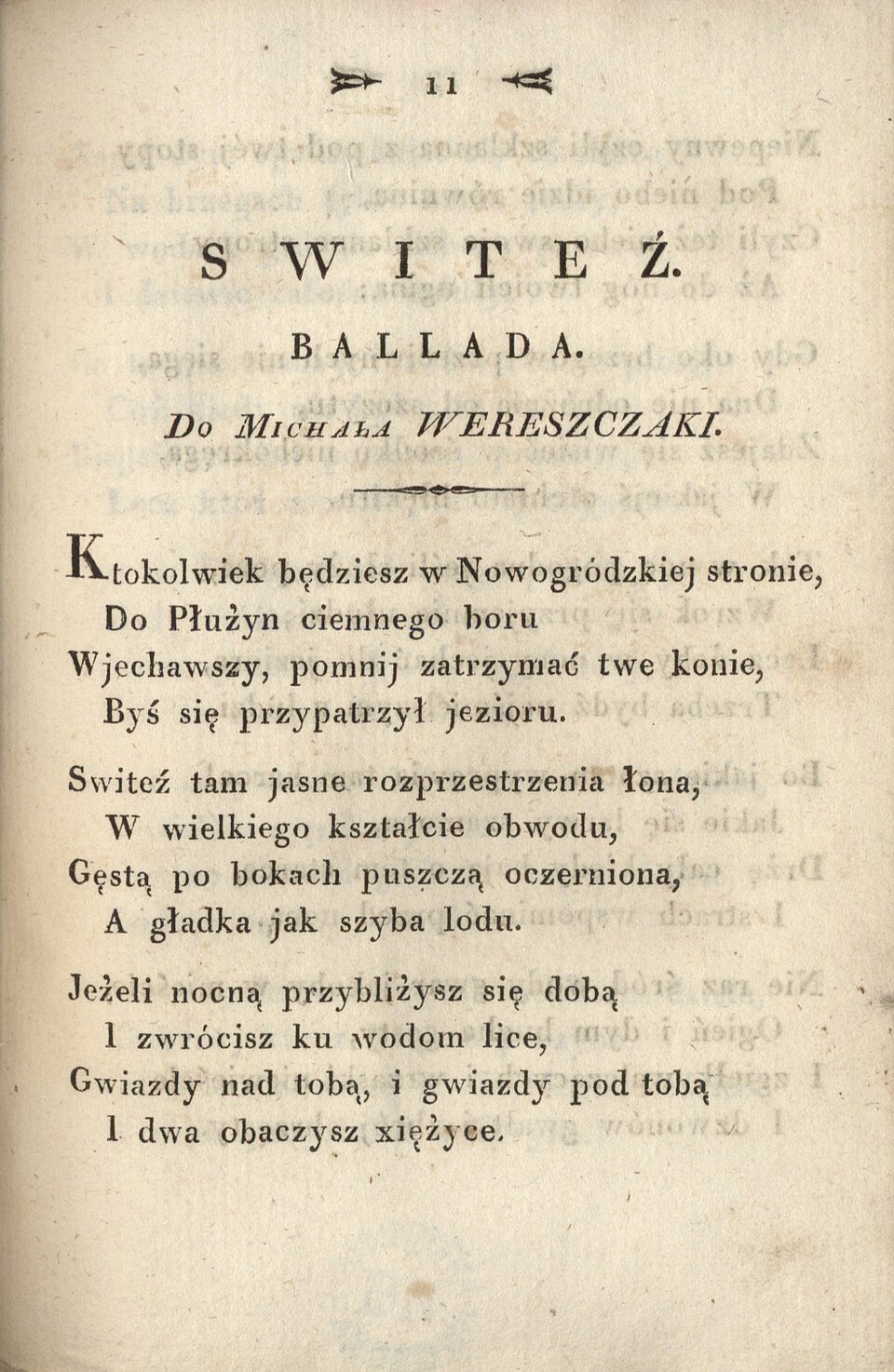 Poezye Adama Mickiewicza Źródło: Adam Mickiewicz, Poezye Adama Mickiewicza, Wilno 1822, domena publiczna.