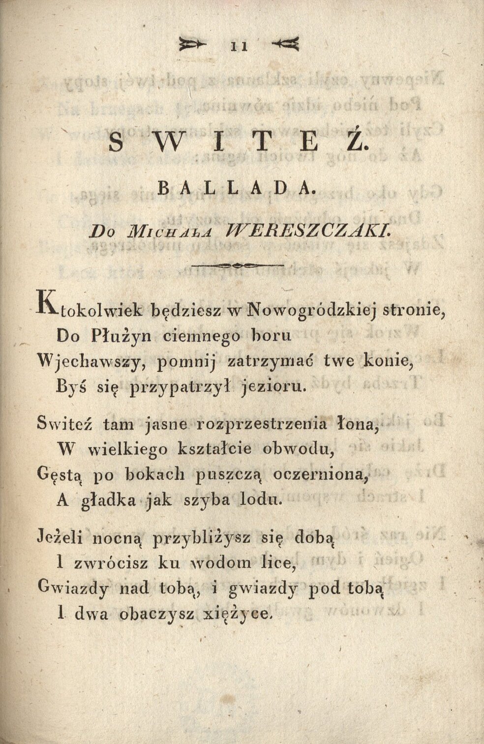 Poezye Adama Mickiewicza Źródło: Adam Mickiewicz, Poezye Adama Mickiewicza, Wilno 1822, domena publiczna.