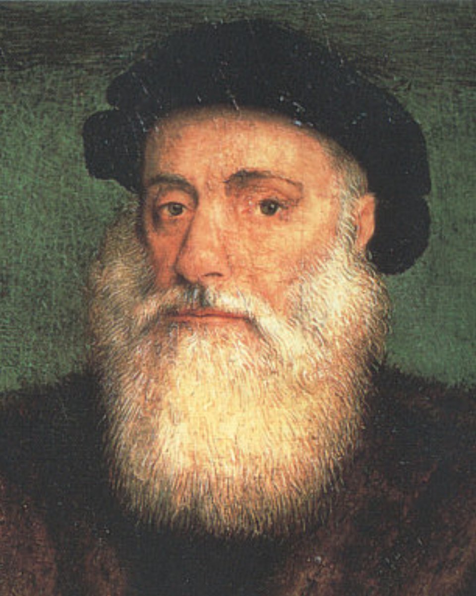 Vasco da Gama Źródło: Gregório Lopes, Vasco da Gama, ok. 1524, domena publiczna.