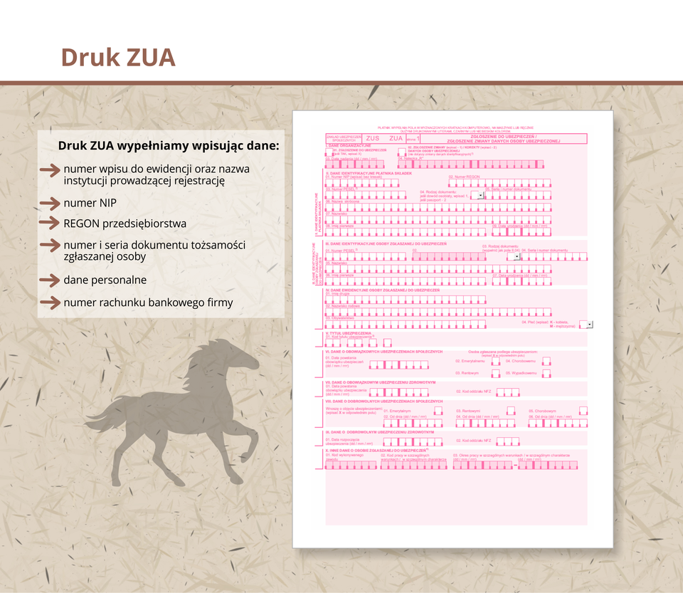 Ilustracja przedstawia druk ZUA.