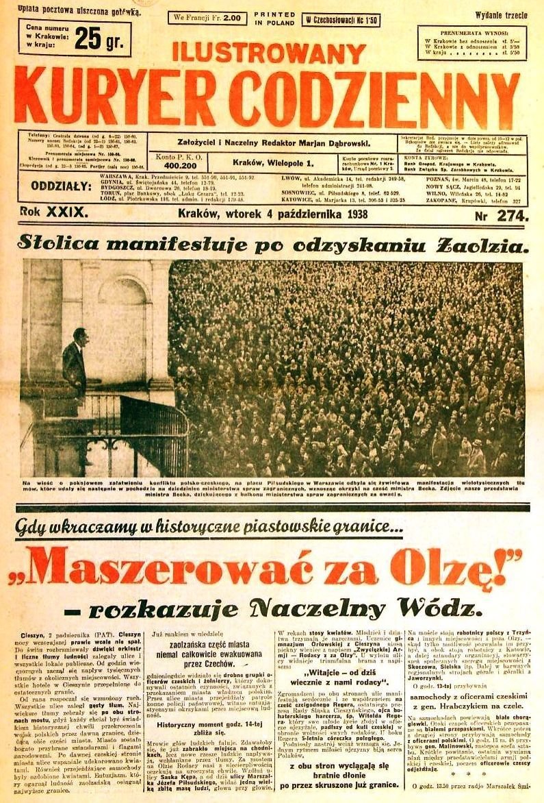 Strona tytułowa Ilustrowanego Kuriera Codziennego Strona tytułowa Ilustrowanego Kuriera Codziennego Źródło: domena publiczna.