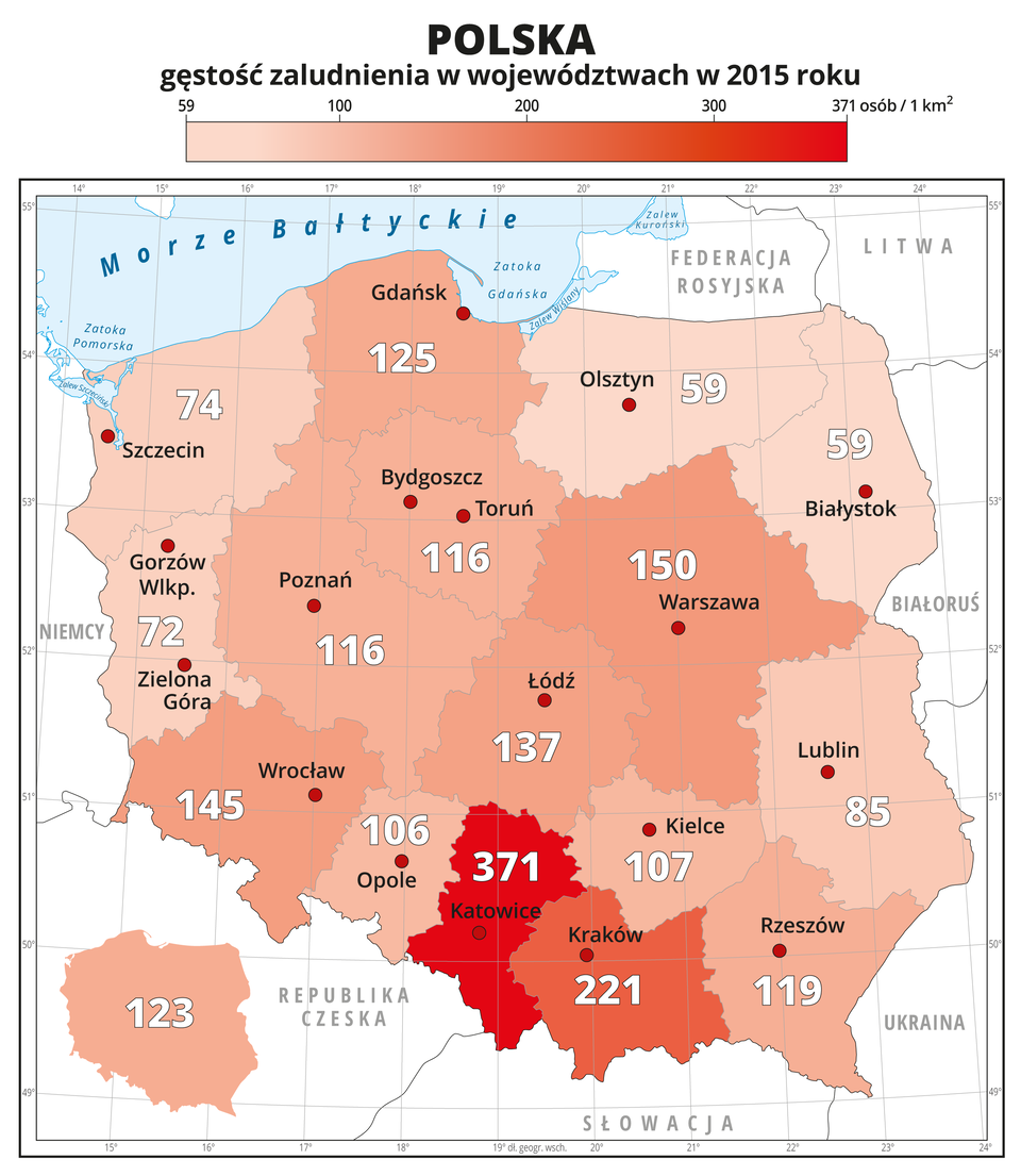 Rozmieszczenie ludności w Polsce
