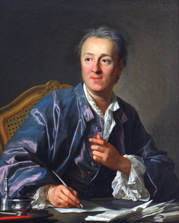 Denis Diderot Wolnomyśliciel Denis Diderot był pomysłodawcą Wielkiej encyklopedii francuskiej. Źródło: Luis-Michel van Loo, Denis Diderot, 1767, olej na płótnie, Luwr, domena publiczna.