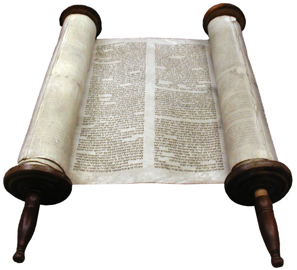 Tora – pięć pierwszych ksiąg Starego Testamentu, najważniejszy tekst judaizmu Tora – pięć pierwszych ksiąg Starego Testamentu, najważniejszy tekst judaizmu Źródło: Willy Horsch, Wikimedia Commons, licencja: CC BY 3.0.