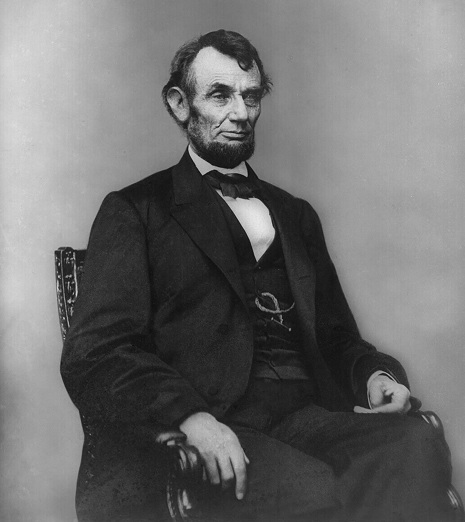 Abraham Lincoln Źródło: Anthony Berger, Abraham Lincoln, 1864, domena publiczna.
