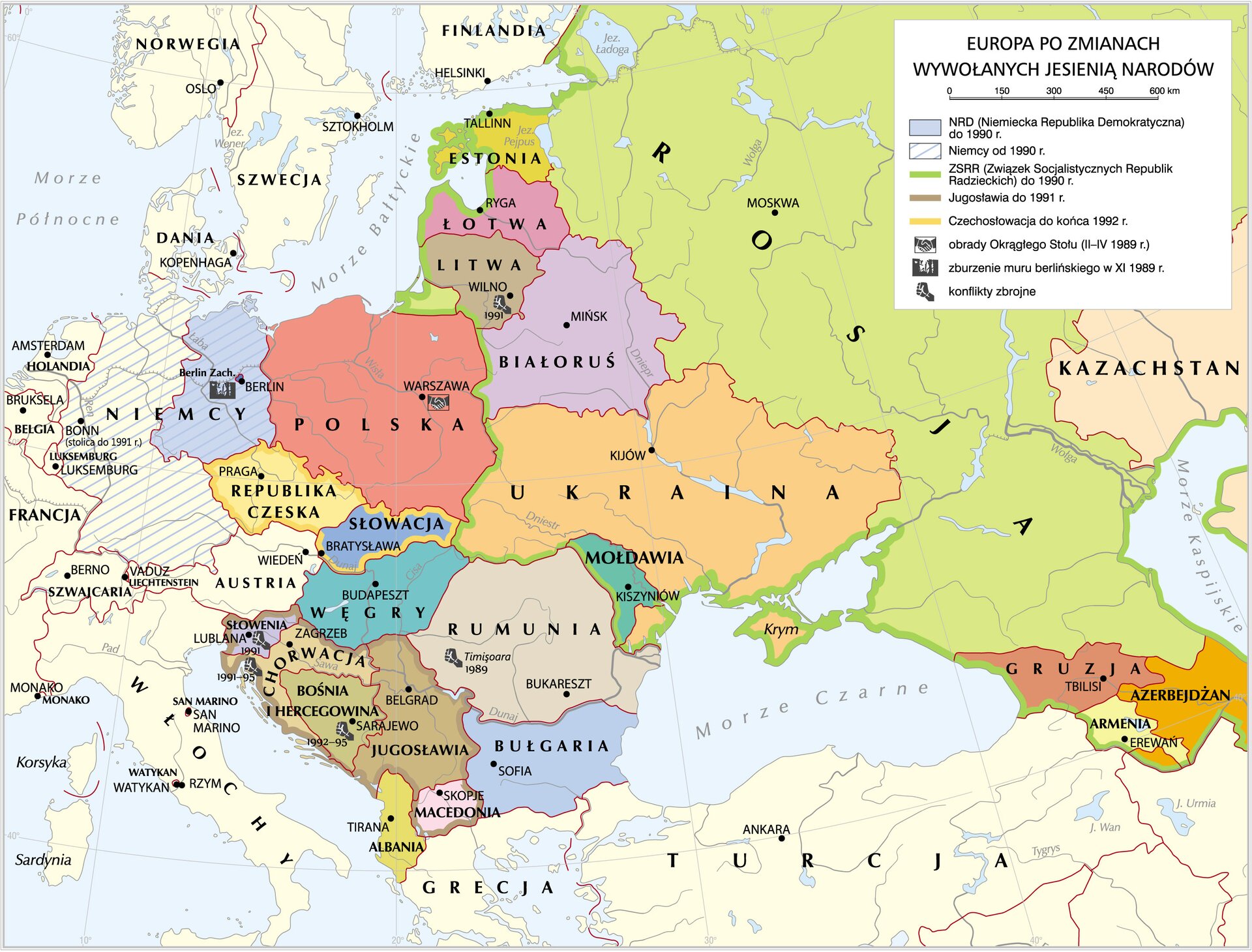 Europa po 1989 r. Europa po 1989 r. Źródło: Krystian Chariza i zespół, licencja: CC BY 4.0.