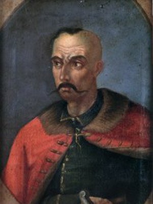 Semen Palej (ur. ok. 1640, zm. 1710) – kozacki pułkownik na osiemnastowiecznym portrecie nieznanego autorstwa. Semen Palej (ur. ok. 1640, zm. 1710) – kozacki pułkownik na osiemnastowiecznym portrecie nieznanego autorstwa. Źródło: domena publiczna.
