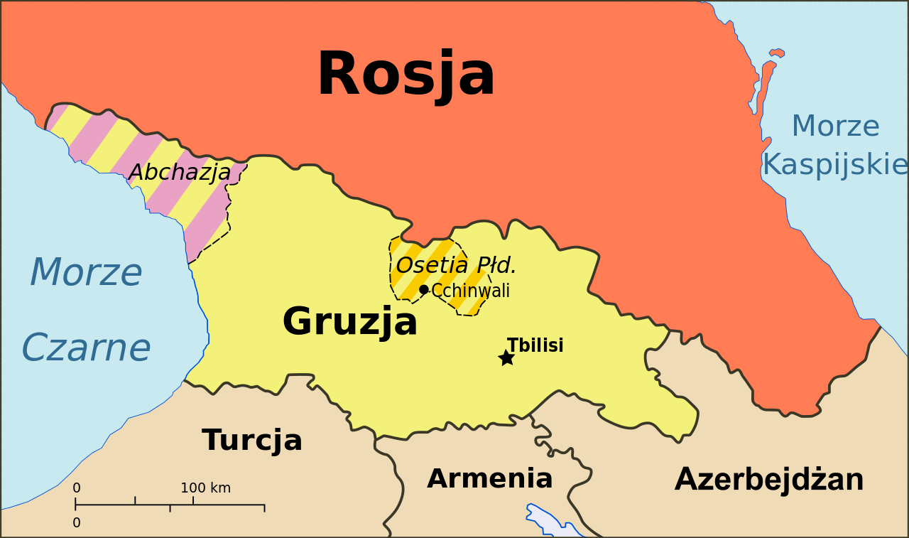 Mapa Gruzji