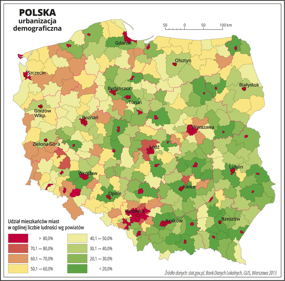 Urbanizacja Polski