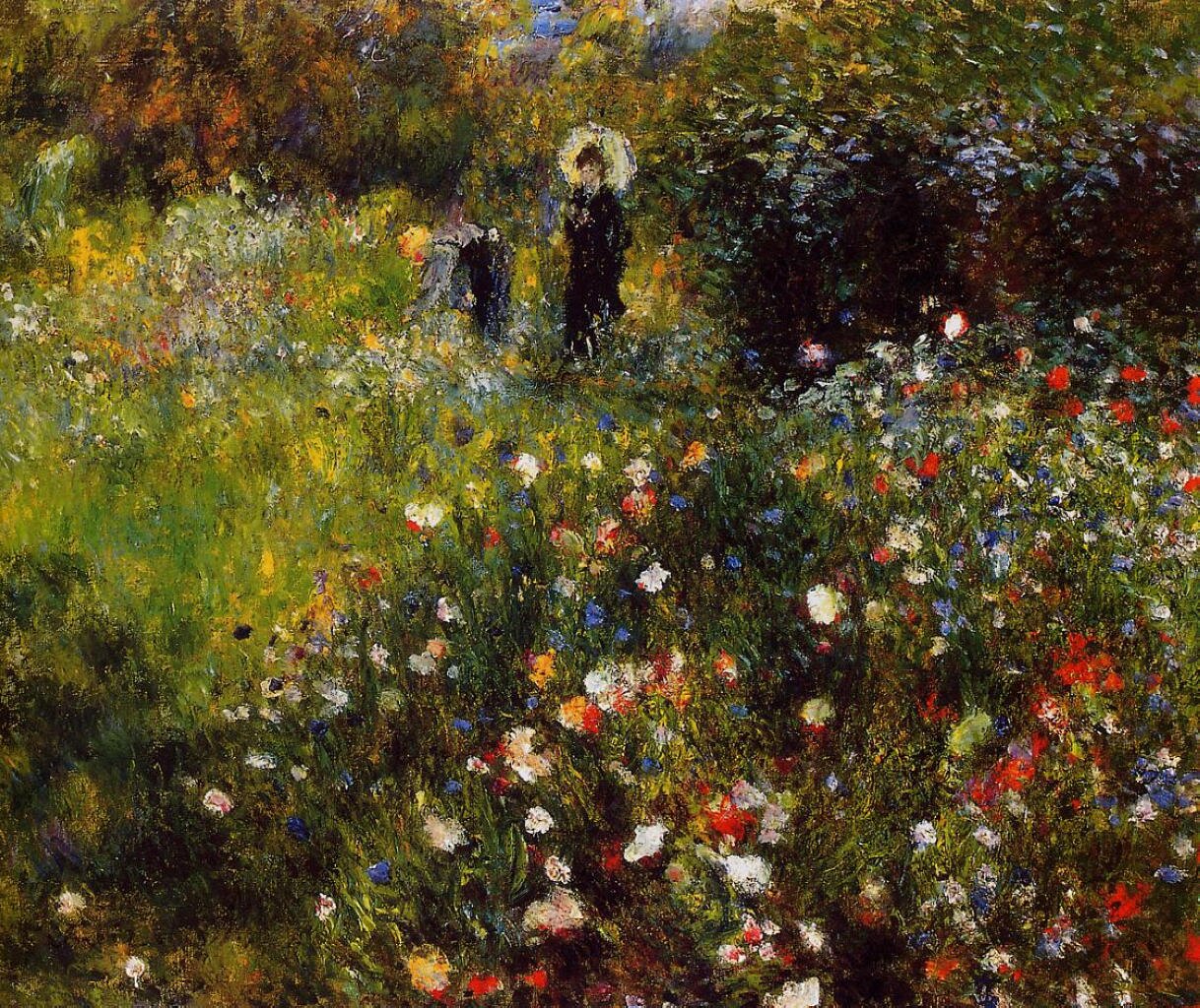 Letni pejzaż Źródło: Auguste Renoir, Letni pejzaż, domena publiczna.