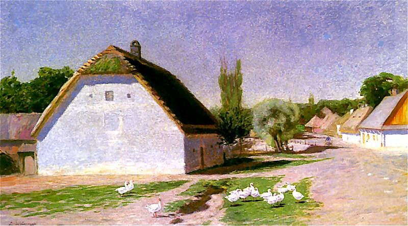 Lato w Bronowicach Źródło: Ludwik de Laveaux, Lato w Bronowicach, 1892–1893, olej na płótnie, Muzeum Historyczne w Krakowie, domena publiczna.