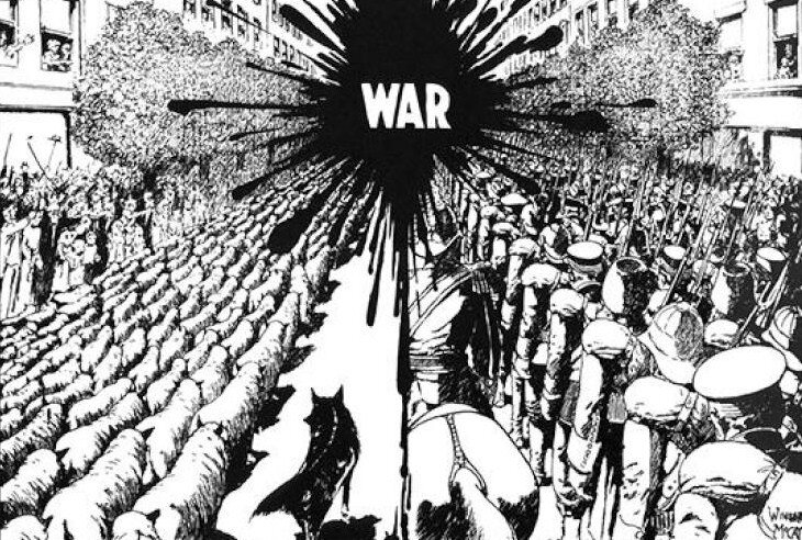 Owce na rzeź Źródło: Winsor McCay, Owce na rzeź, 1914, domena publiczna.