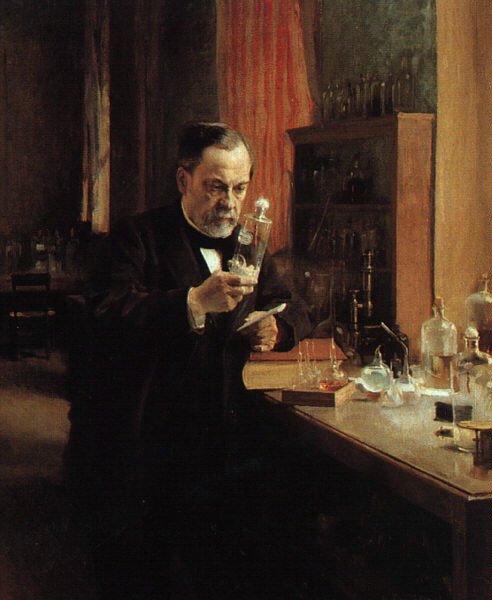 Louis Pasteur Źródło: Albert Edelfelt, Louis Pasteur, 1885, olej na płótnie, Musée d'Orsay, domena publiczna.