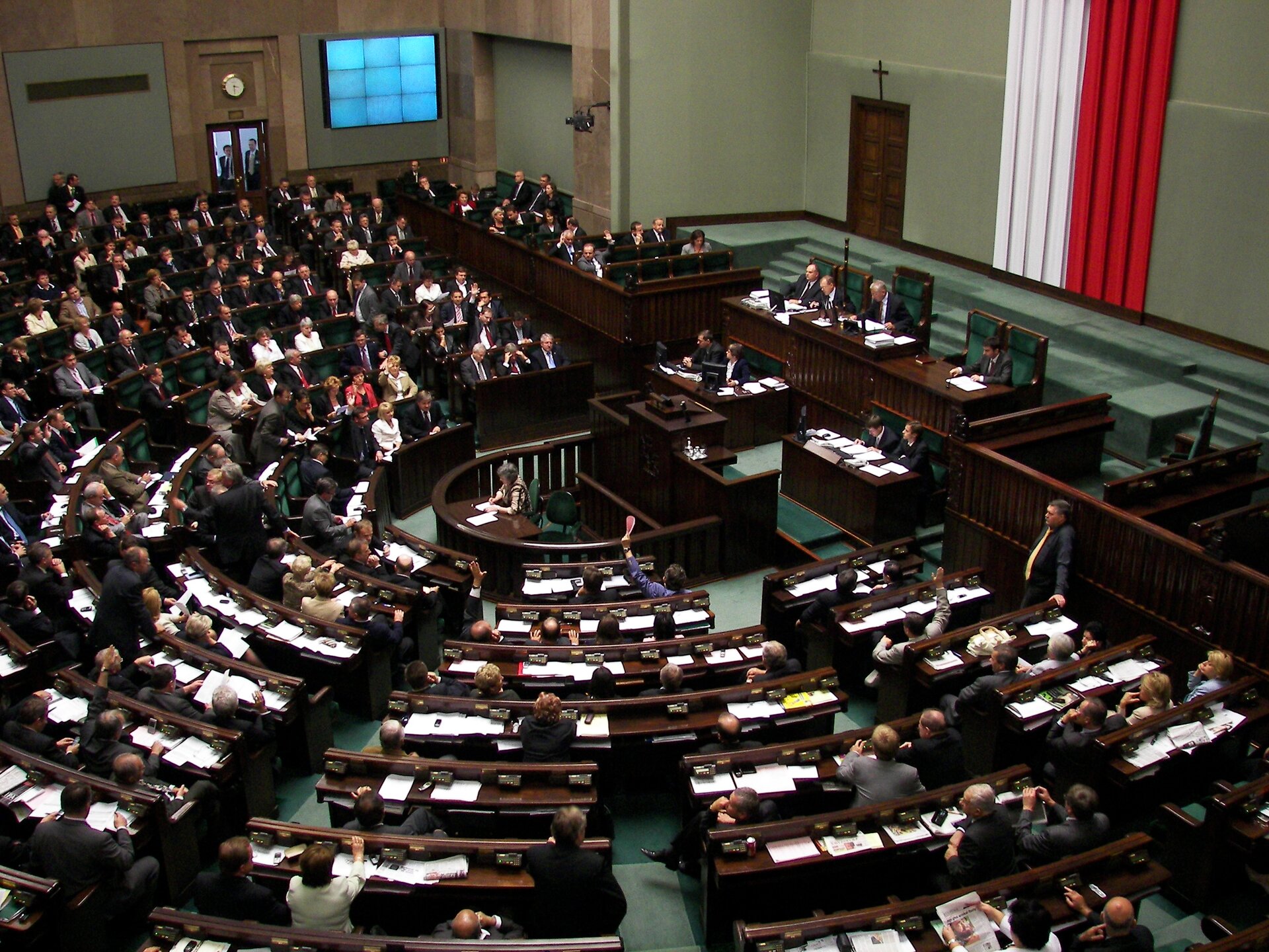 Obrady Sejmu RP Źródło: Piotr VaGla Waglowski, Obrady Sejmu RP, licencja: CC 0.