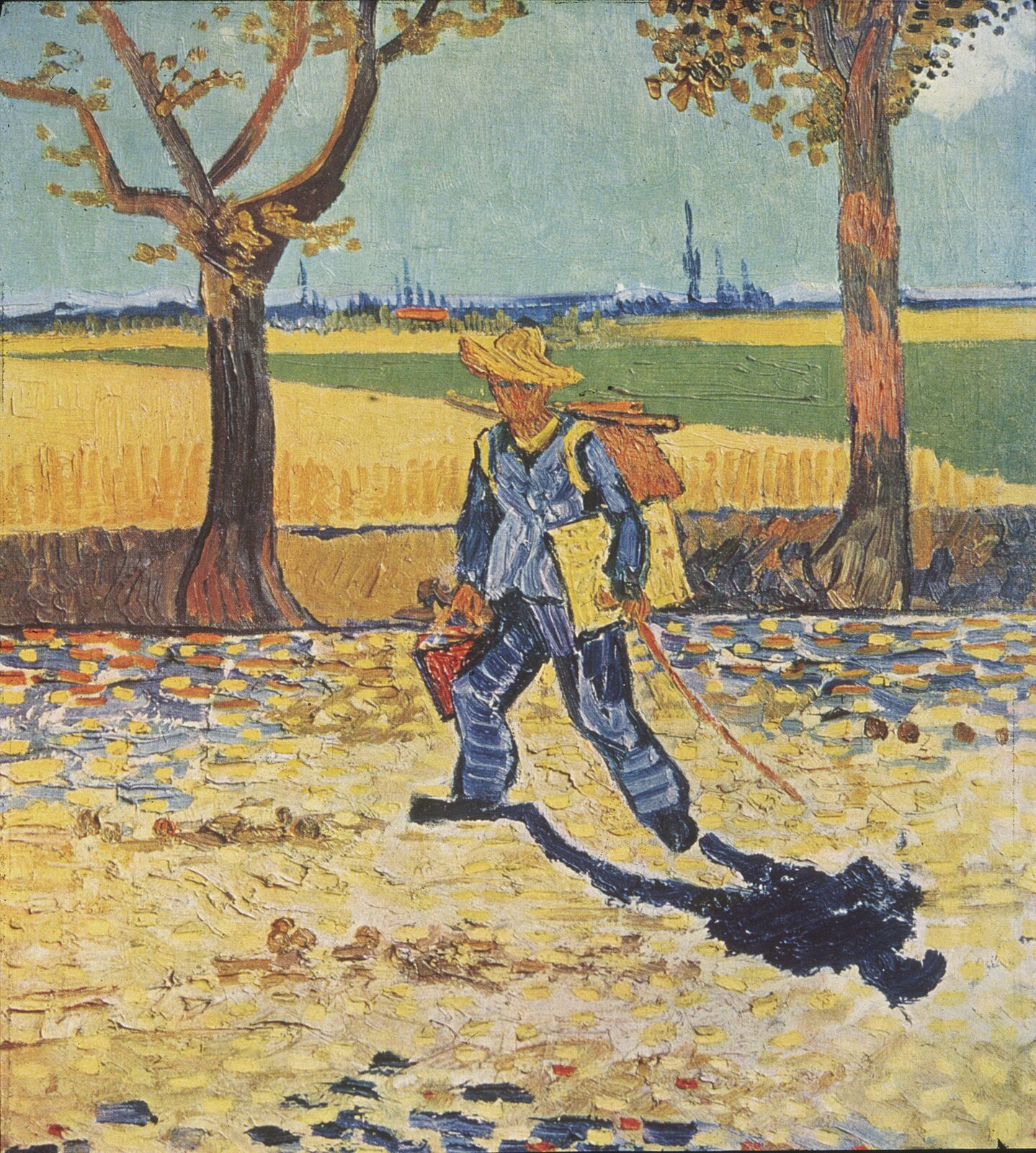 Malarz w drodze do pracy Źródło: Vincent van Gogh, Malarz w drodze do pracy, 1888, olej na płótnie, domena publiczna.