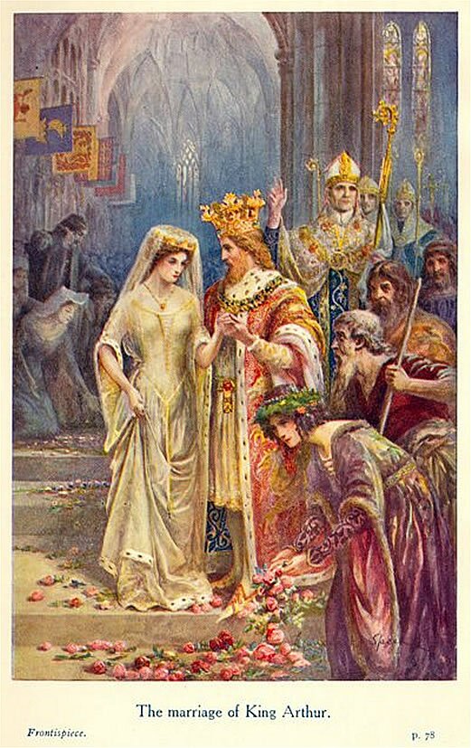 Małżeństwo króla Artura Źródło: Speed Lancelot, Małżeństwo króla Artura, 1912, domena publiczna.