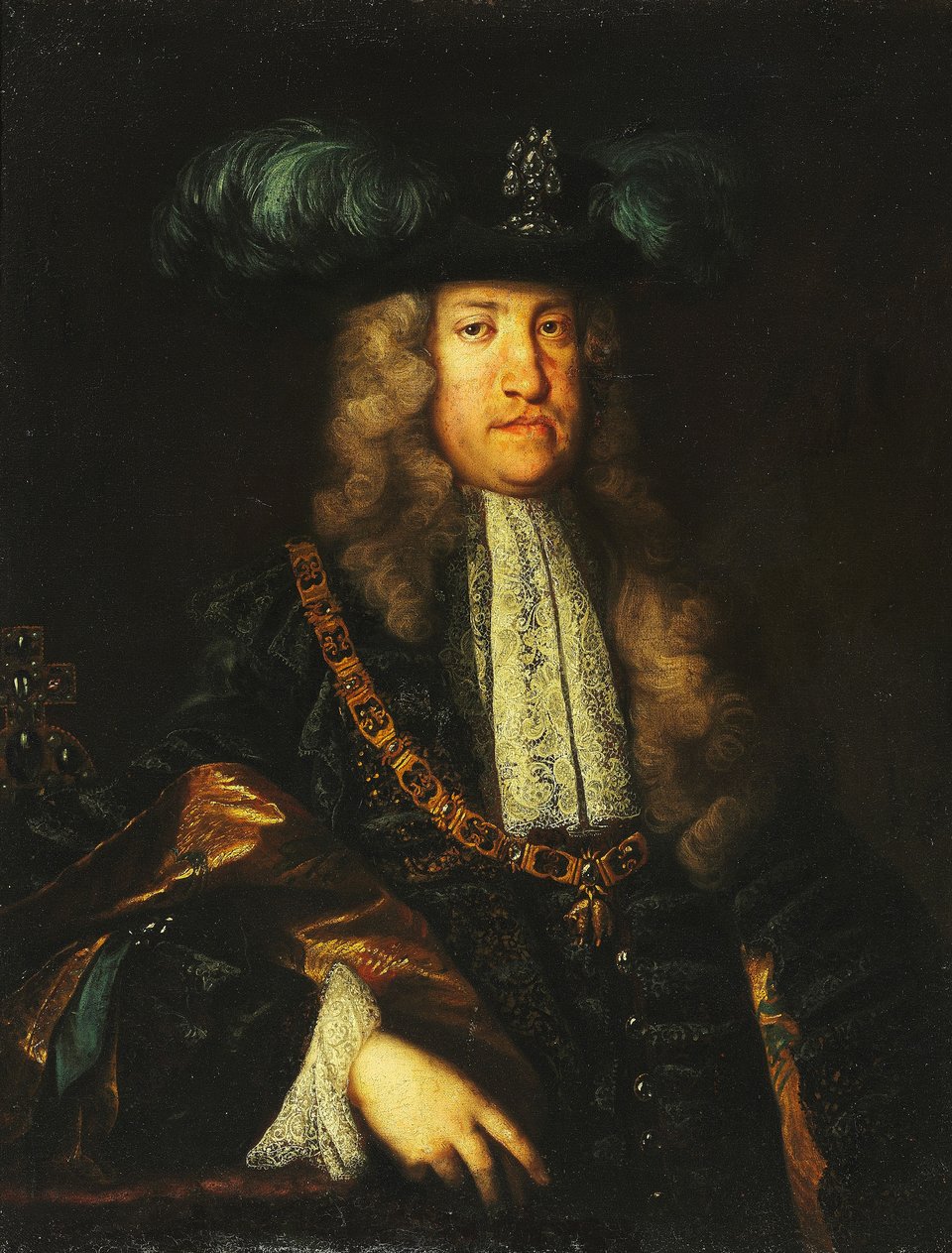 Cesarz Karol VI Karol VI Habsburg, Święty Cesarz Rzymski, król Węgier i Czech oraz arcyksiążę Austrii. Źródło: Martin van Meytens, Cesarz Karol VI, XVIII w., olej na płótnie, domena publiczna.