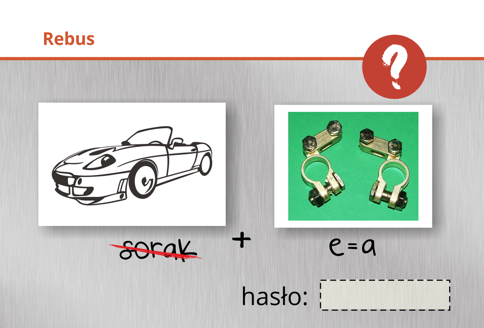 Ilustracja przedstawia rebus