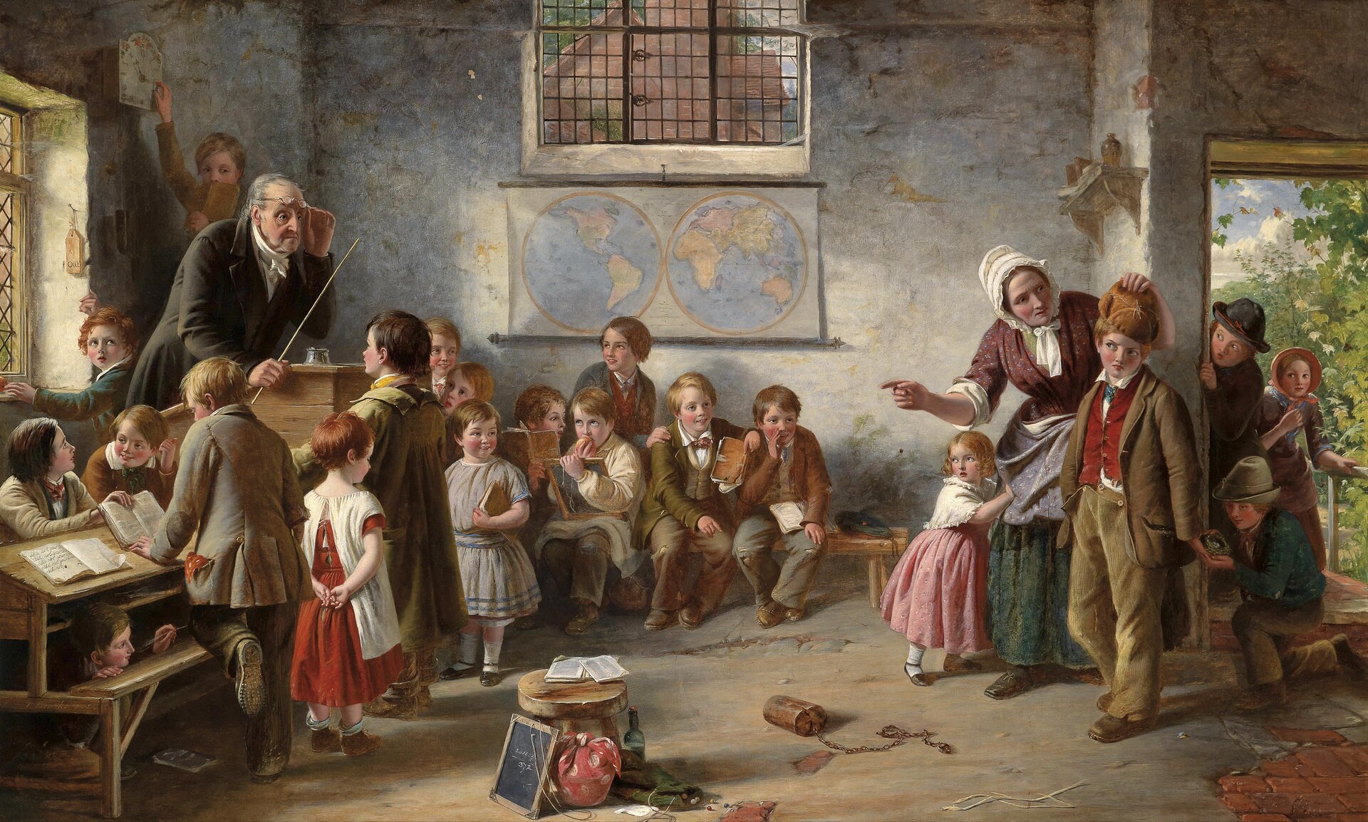 Nowy uczeń Źródło: Thomas Brooks, Nowy uczeń, 1854, olej na płótnie, Dorotheum, domena publiczna.