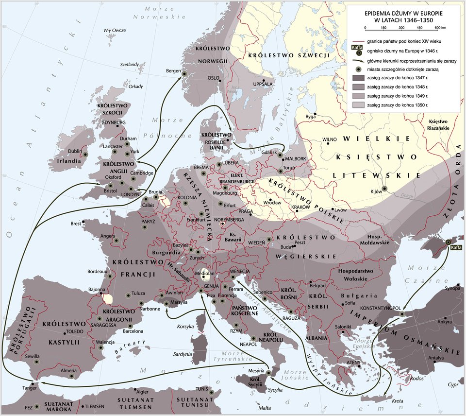 Epidemia dżumy w Europie