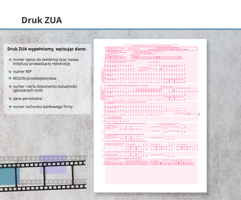 Ilustracja przedstawia druk ZUA.