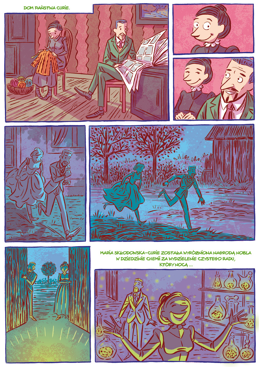 Robaczki - komiks Źródło: Uniwersytet Wrocławski Contentplus.pl.