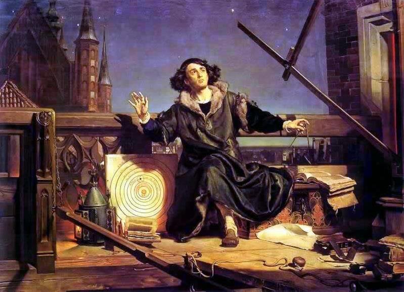 Astronom Kopernik, czyli rozmowa z Bogiem Źródło: Jan Matejko, Astronom Kopernik, czyli rozmowa z Bogiem, 1872, olej na płótnie, Muzeum Uniwersytetu Jagiellońskiego, domena publiczna.