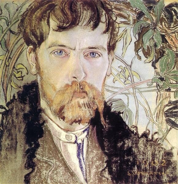 Autoportret Źródło: Stanisław Wyspiański, Autoportret, 1902, pastel, Muzeum Narodowe w Warszawie, domena publiczna.